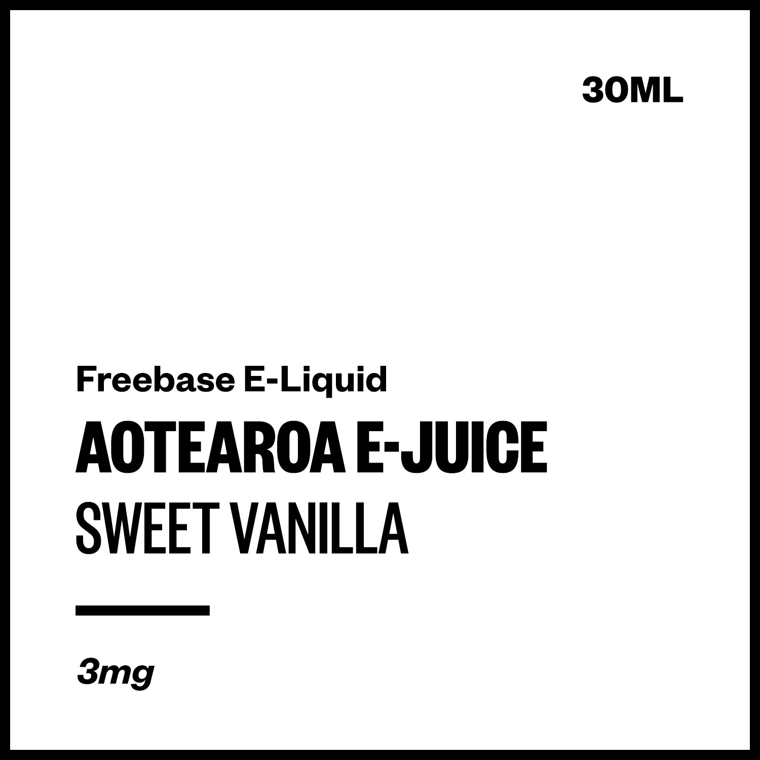aej-sweet-vanilla-freebase-with-nicotine.jpg Aotearoa E-Juice - Sweet Vanilla (Freebase E-Liquid) - Image 1
