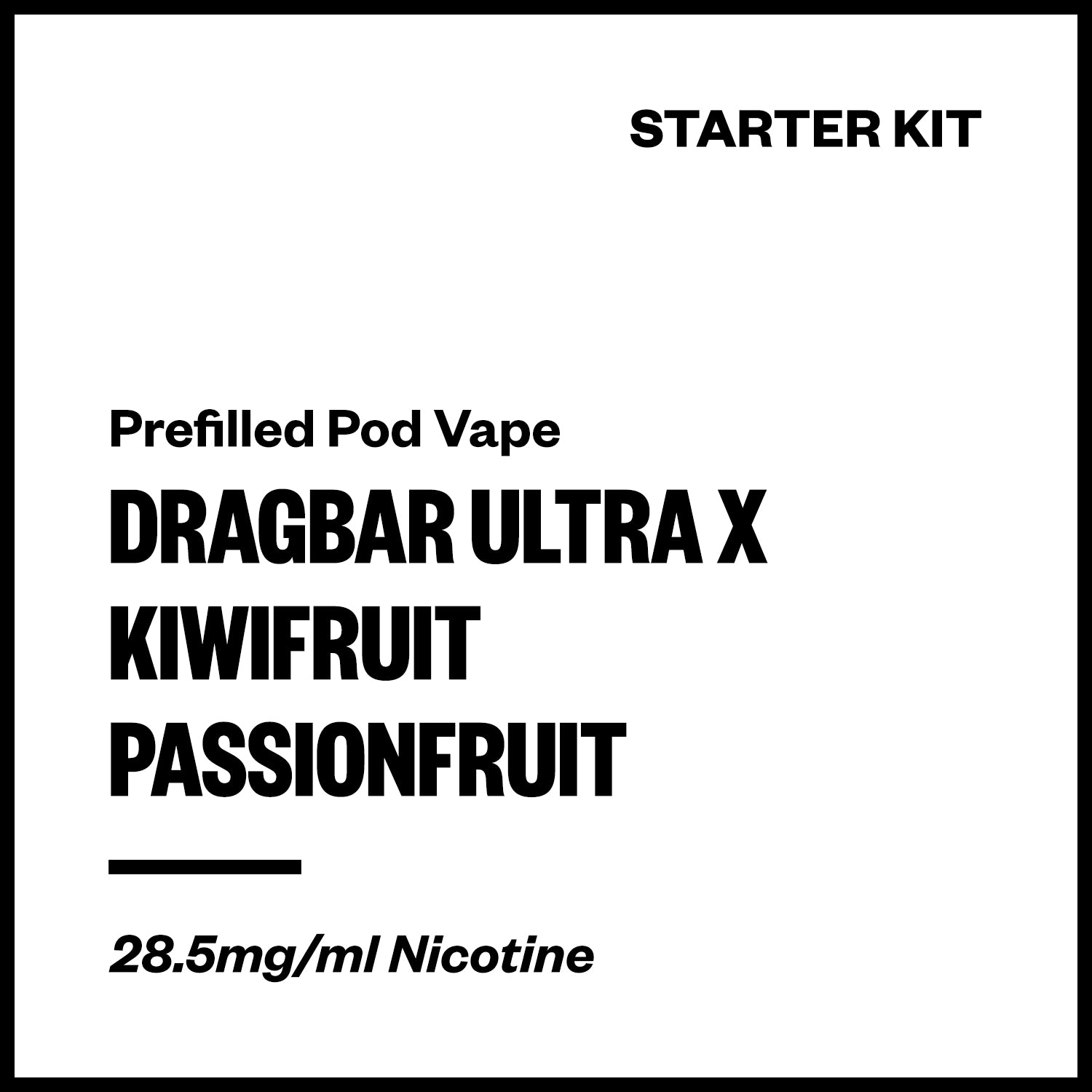 dragbar-ultra-x-kit-kiwifruit-passionfruit.jpg Dragbar Ultra X - Kiwifruit Passionfruit (Starter Kit) - Image 1