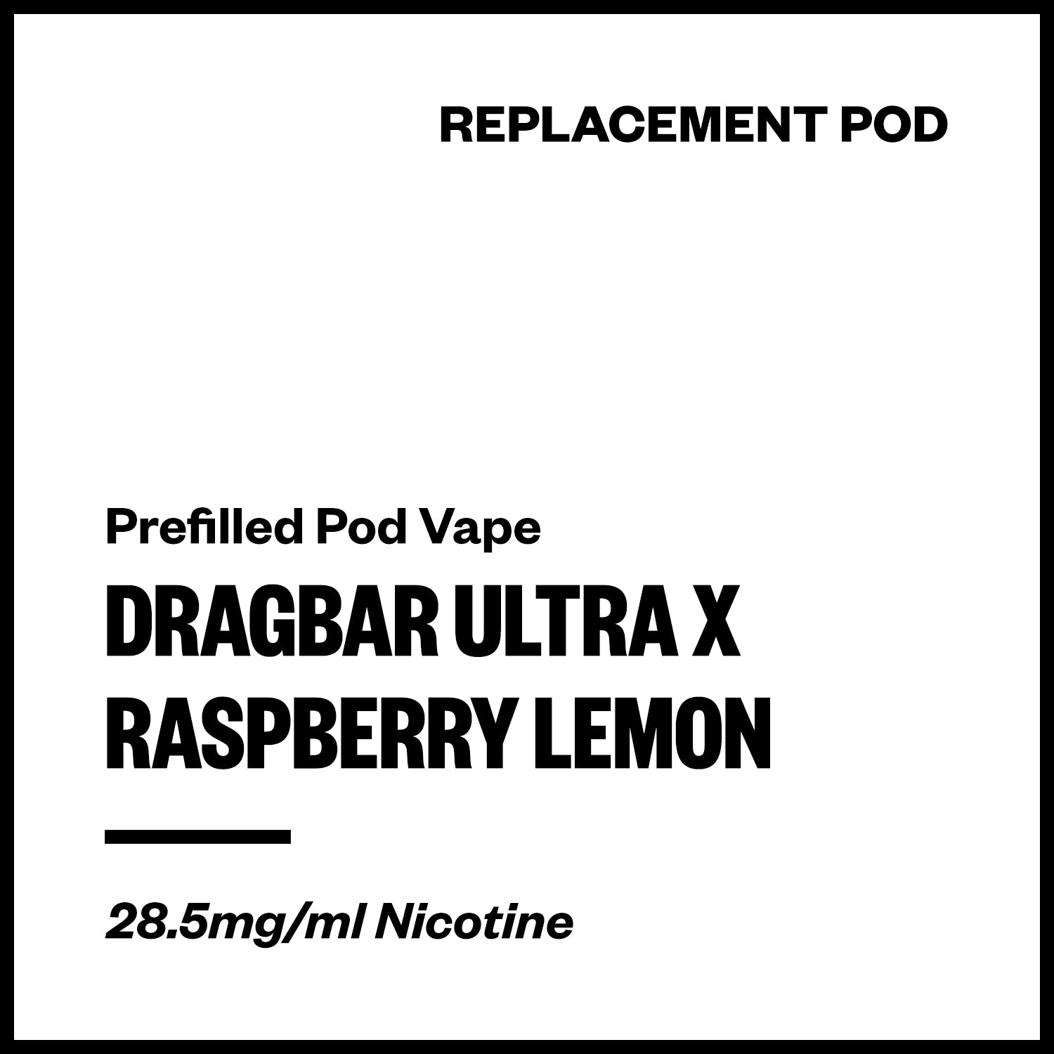 dragbar-ultra-x-pod-raspberry-lemon.jpg Dragbar Ultra X - Raspberry Lemon (Replacement Pod) - Image 1