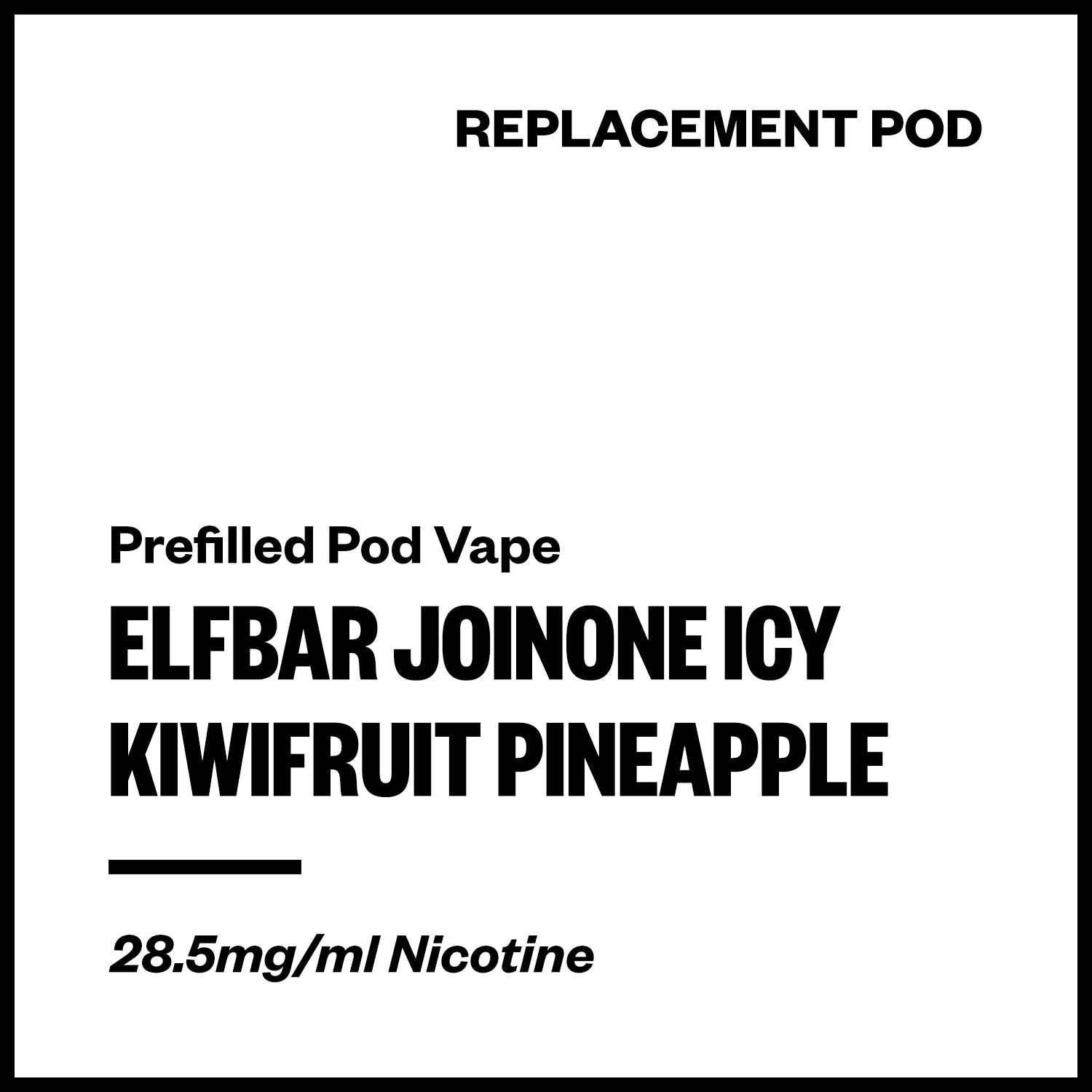 elfbar-joinoneicy-pod-kiwifruit-pineapple.jpg Elfbar JoinOne Icy - Kiwifruit Pineapple (Replacement Pod) - Image 1