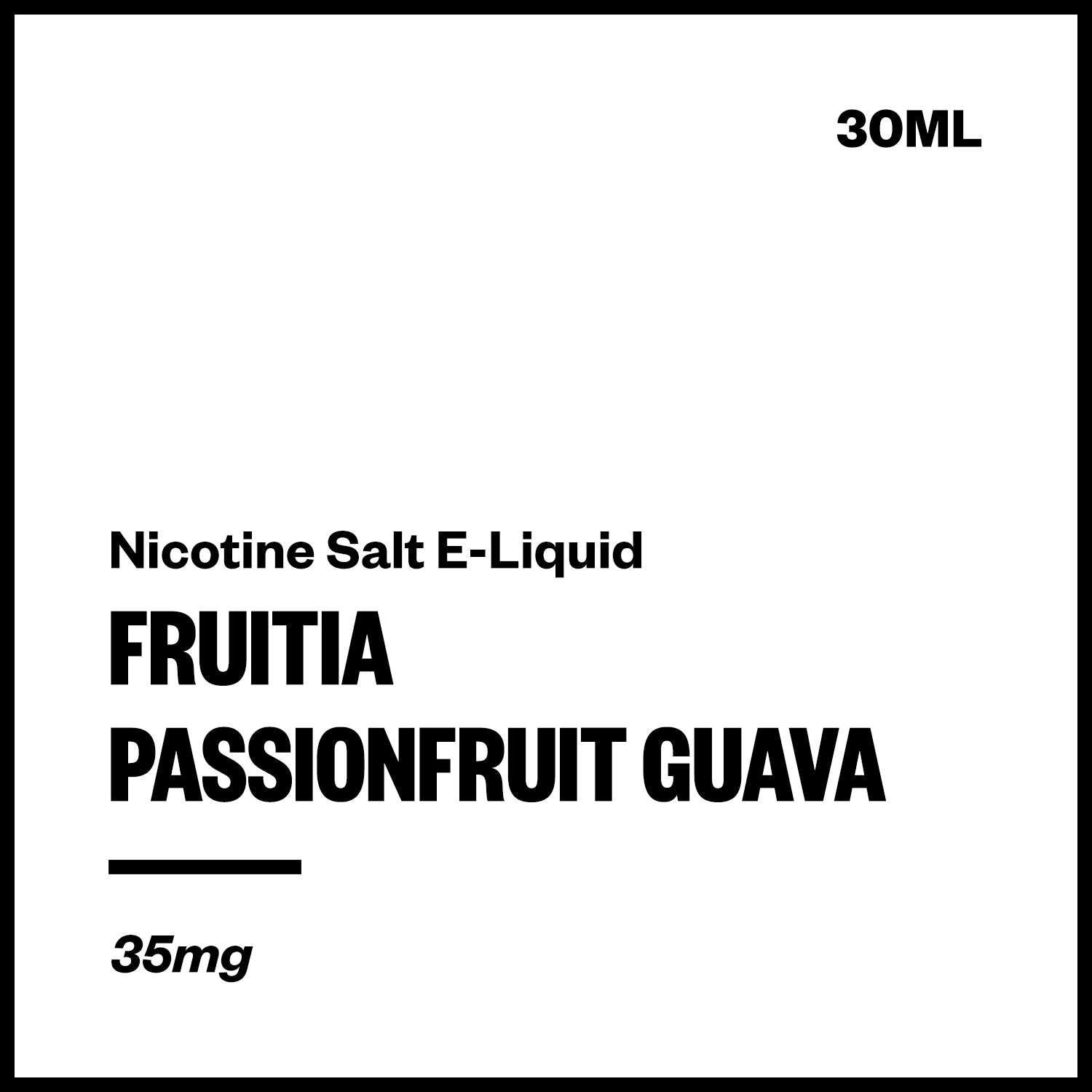 fruitia-salts-passionfruit-guava.jpg Fresh Farms / Fruitia - Passionfruit Guava (Nic Salt E-Liquid 30ml) - Image 1