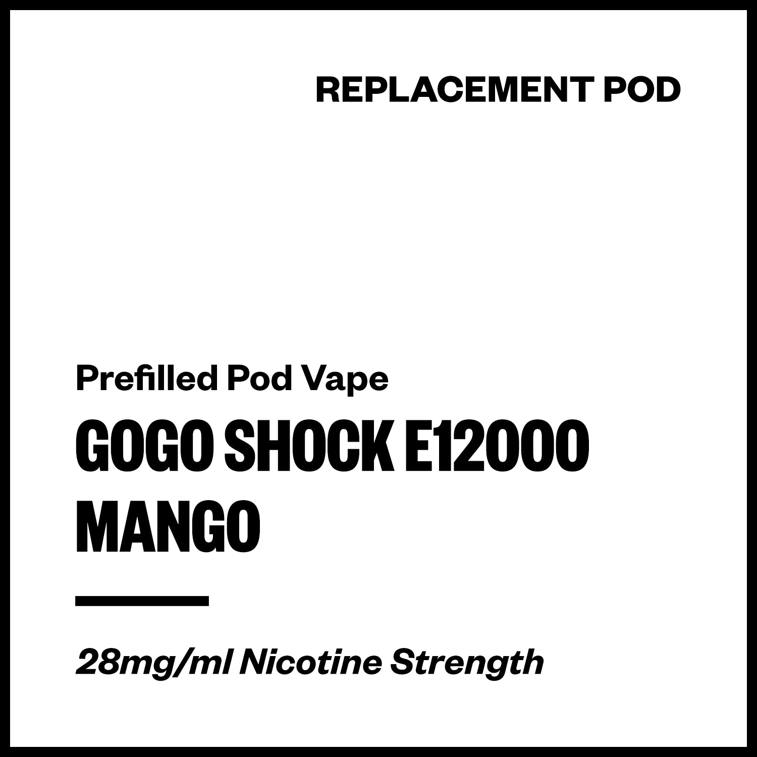 gogo-shock-e12000-pod-mango.jpg GoGo Shock E12000 - Mango (Replacement Pod) - Image 1