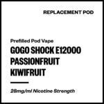 GoGo Shock E12000 - Passionfruit Kiwifruit (Replacement Pod)