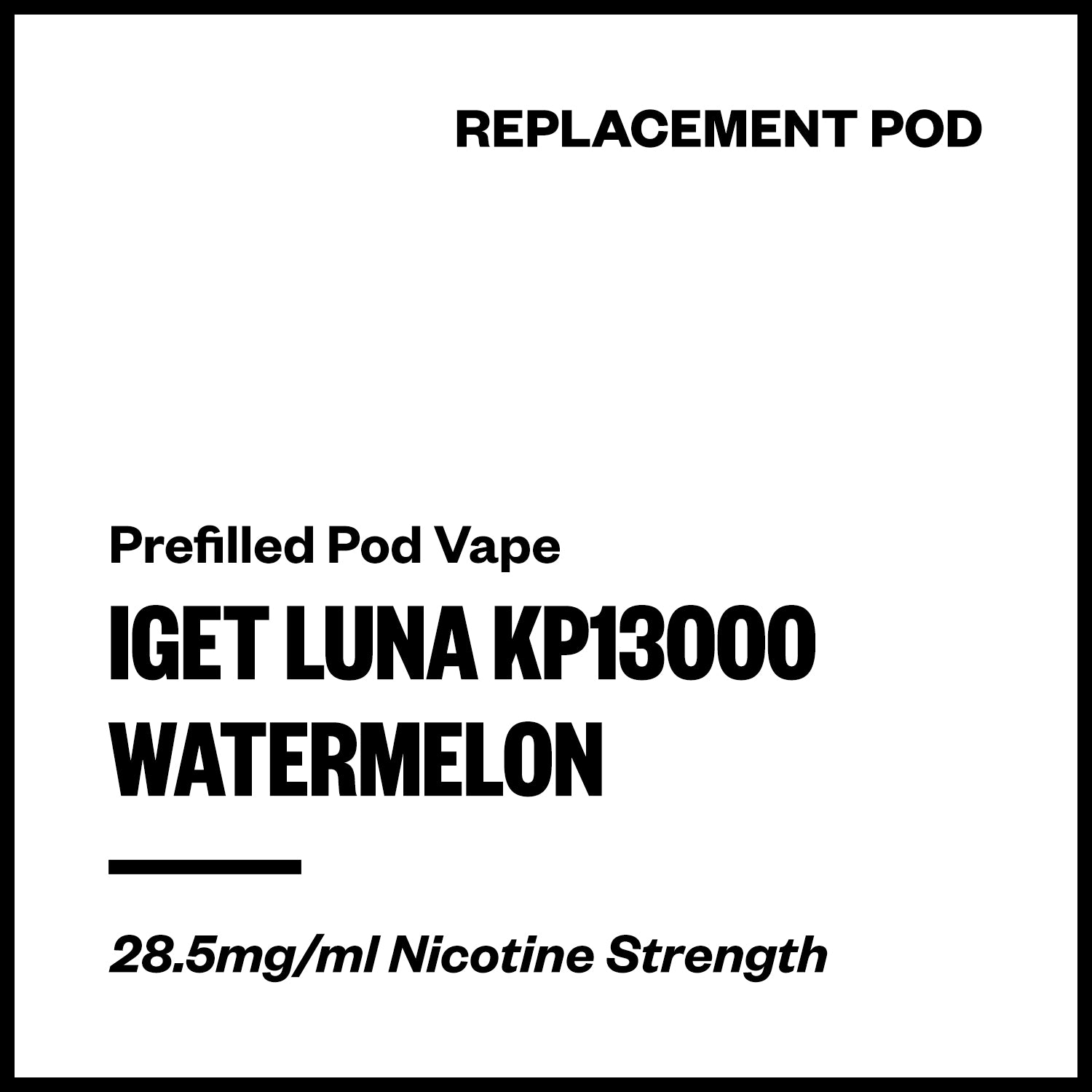 iget-luna-kp13000-pod-watermelon.jpg IGET Luna KP13000 - Watermelon (Replacement Pod) - Image 1