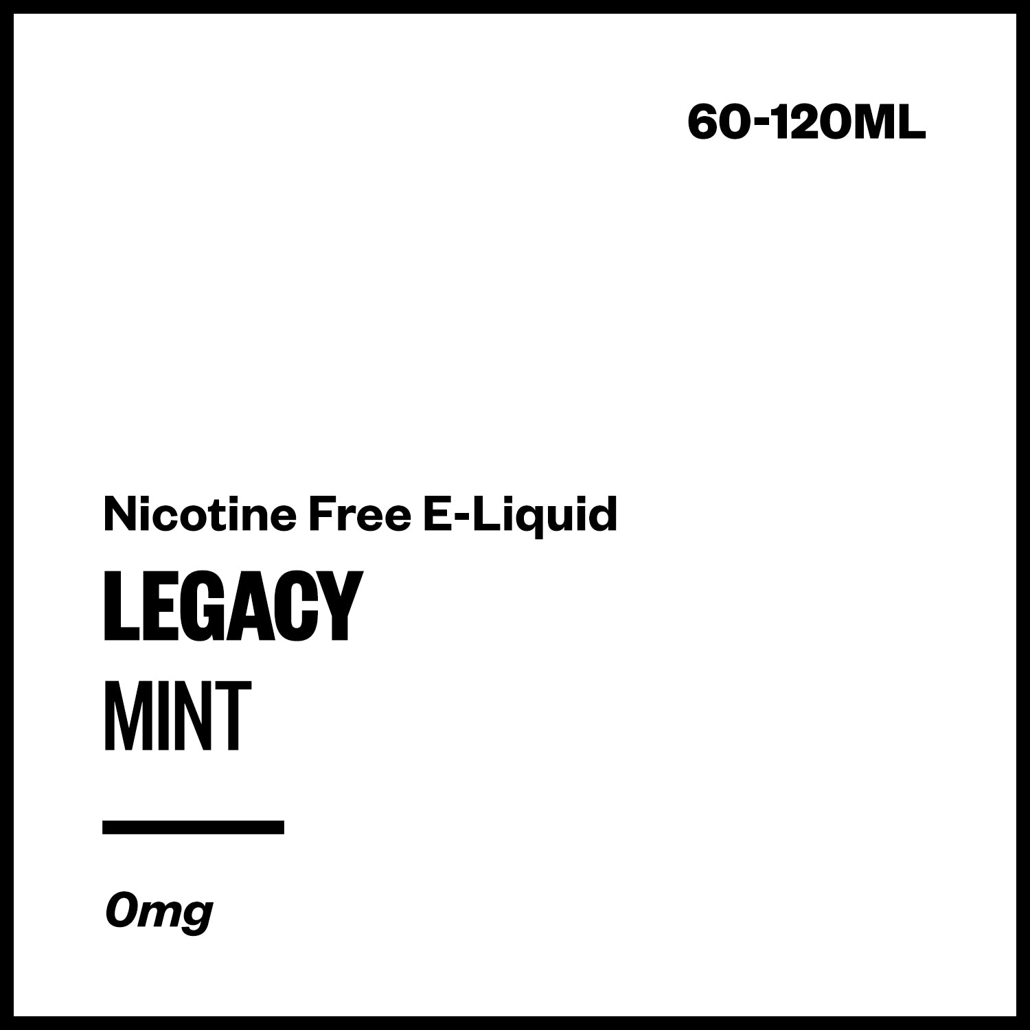 legacy-mint-freebase-no-nicotine.jpg Legacy - Mint (Nicotine Free E-Liquid) - Image 1