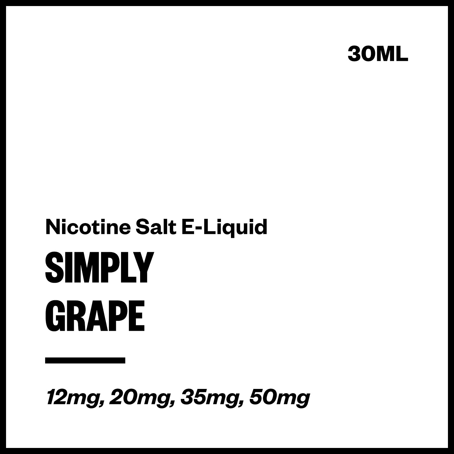 simply-salts-grape.jpg Simply - Grape (Nic Salt E-Liquid 30ml) - Image 1
