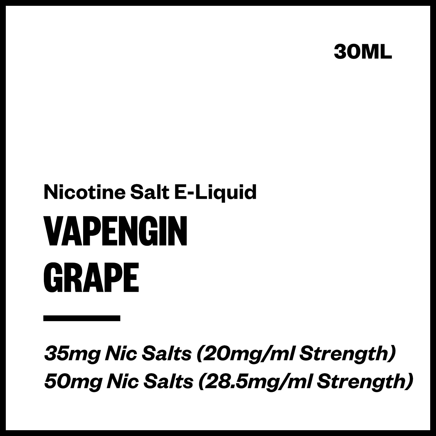 vapengin-salts-grape.jpg Vapengin - Grape (Nic Salt E-Liquid 30ml) - Image 1